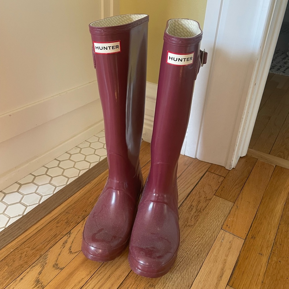 Purple Hunter Rain Boots